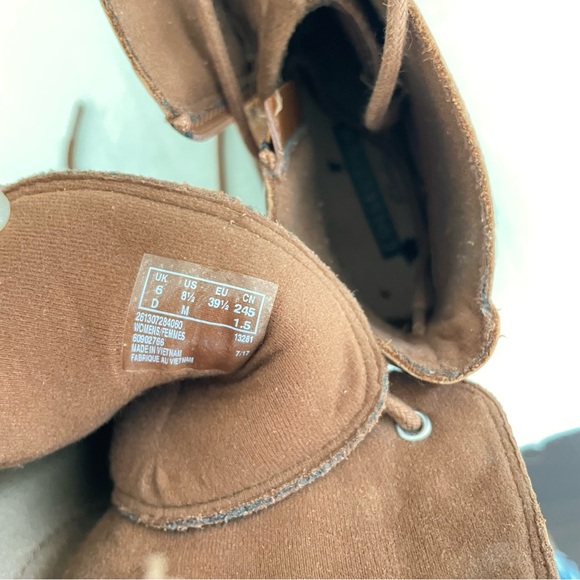 Clarks Tamitha Key Brown Suede Leather Ankle Boots Lace-Up Women’s Size 8.5 - Picture 9 of 11